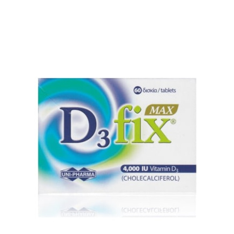 Unipharma D3 Fix Max Βιταμίνη D3 4000iu 60tabs