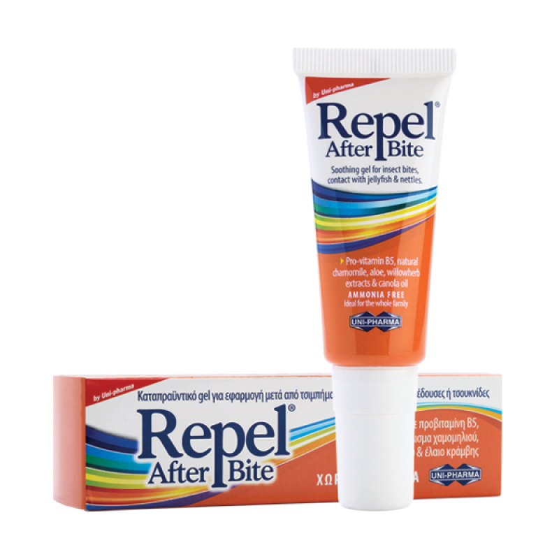 UNIPHARMA - Repel After Bite Καταπραϋντικό Gel για μετά το Τσίμπημα Χωρίς Αμμωνία - 20ml
