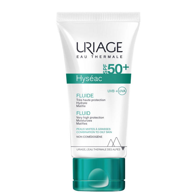 Uriage Hyseac Fluid Oil Free Λιπαρή/μικτή Επιδερμίδα Spf50+ 50ml