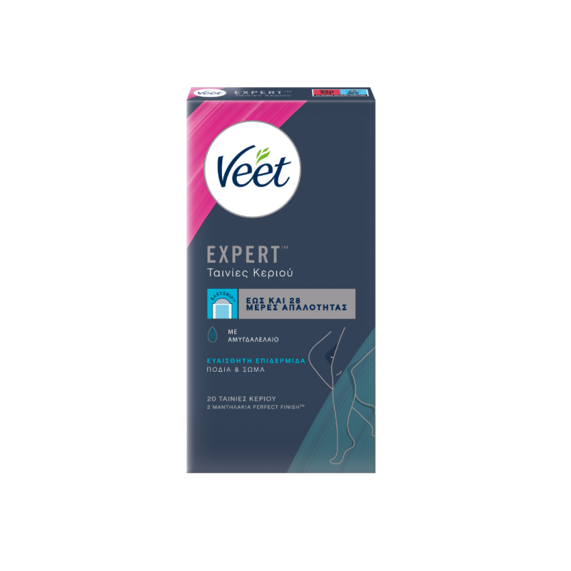Veet Hair Minimizer Ταινίες Κρύο Κερί Ευαίσθ. Δέρμα 20τμχ