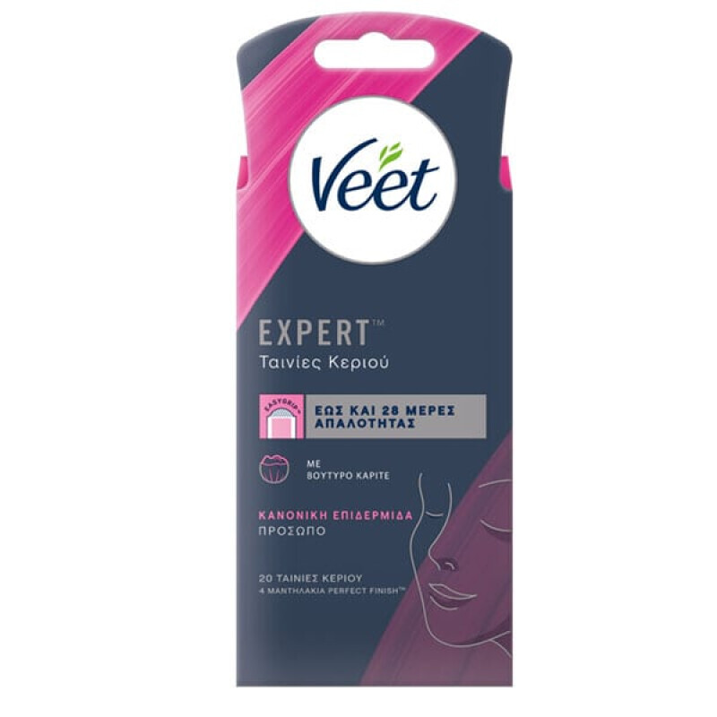Veet Natural Inspirations Ταινίες Προσώπου Κρύο Κερί 20τμχ
