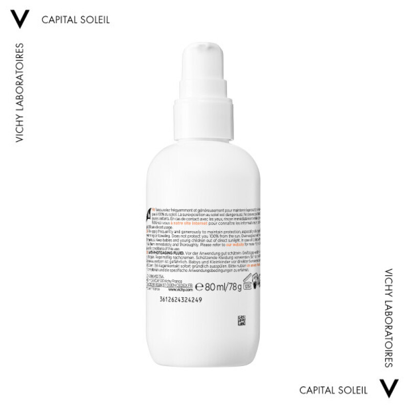 VICHY - Capital Soleil UV-Age Daily Water Fluid Λεπτόρευστο Αντηλιακό Προσώπου κατά της Φωτογήρανσης SPF50 - 80ml