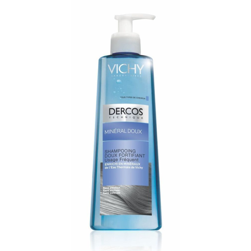 Vichy Dercos Mineral Σαμπουάν Απαλό Με Ιχνοστοιχεία 400ml