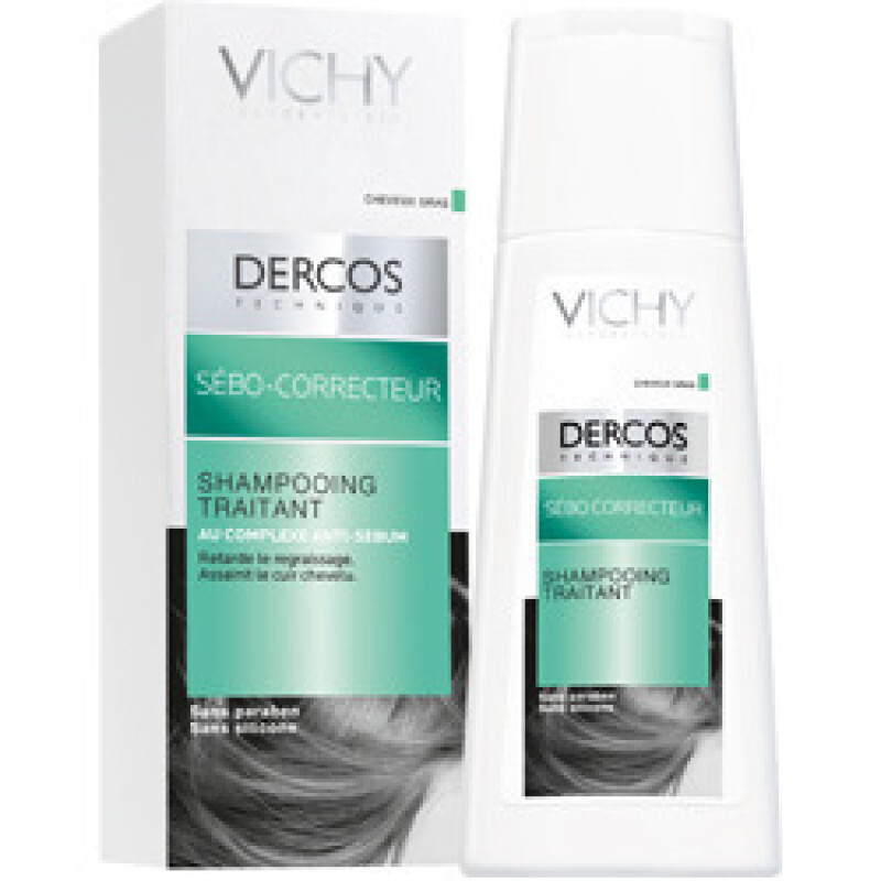 Vichy - Dercos Sebo Corrector Σαμπουάν Για Ρύθμιση Λιπαρότητας -200ml