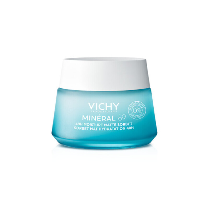 Vichy - Mineral 89 48h Moisture Matte Sorbet Gel Ενυδάτωσης 48h Για Ματ Αποτέλεσμα - 50g