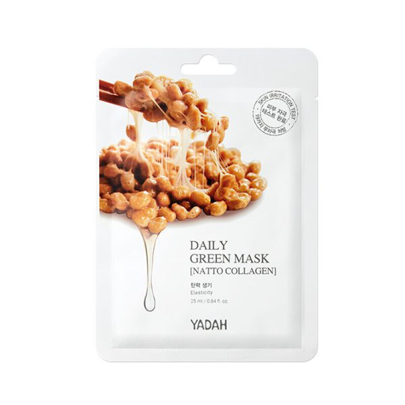 Yadah - Daily Green Mask Με Natto Collagen Για Ελαστικότητα - 1τμχ